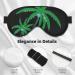 SSIMOO Coconut Tree Soft Sleep Eye Mask | Breathable Eye Patch for Women | Perfect for Travel & Relaxation - Black - Buy Online on SooperMarket.com