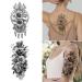Cerlaza Large Temporary Flower Tattoos for Women - Realistic & Long Lasting Arm Half Sleeves Fake Tattoos - Waterproof & Lasting - 10 Sheets - Buy Online on SooperMarket.com
