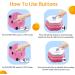 Shop Mmggaish 8 Colorful Dog Buttons for Communication | Complete Pet Training Set with 50 Stickers & Fixing Pads | International Shipping Available - Buy Online on SooperMarket.com