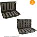 Aventik 2 PC Fly Box Float Tackle Box Slit EVAFoam Fishing Storage 6X3.48X1.2inch Camo Green/Black - 2 Pack - Buy Online on SooperMarket.com