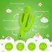 Baby Cactus Teether - Infant Training Toothbrush in Green | Eco-Friendly Silicone Teething Toy - Buy Online on SooperMarket.com