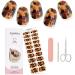 Kalolary Gel Nail Polish Strips Nail Gel Art Sticker Waterproof Full Nail Wraps Decal Sets with Scissors Nail File and Stick for Women Girls Nail Art Decor (UV/LED Lamp Required)-13