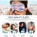 Haskirky Light Blocking Eye Mask Breathable and Adjustable Adult Men and Women Travel on Business Trips Yoga Meditation Light Smooth Comfortable Eye Mask Office Deep Sleep Goodies Pink Cartoon Fish - Buy Online on SooperMarket.com