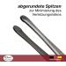 HK Manicure by Hans Kniebes - 9 cm Diabetic & Rounded Eyebrow Tweezers | Premium Stainless Steel from Solingen - International Shipping Available - Buy Online on SooperMarket.com