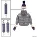 Mitten Clips and Hat Clip - Secure Attachment for Mittens and Beanies - Ideal for Toddlers - Blue - Buy Online on SooperMarket.com