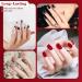 LKE Gel Nail Polish Set - 6 Colors for All Seasons | White Black Red Pink Gold & Silver Glitter | Soak Off UV/LED Nail Kit for Home & Salon Manicure - Buy Online on SooperMarket.com