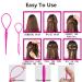 Elastic Hair Bands Kit with Hair Band Remover, Topsy Tail Tool, Clips, and Ties for Toddler Girls - Buy Online on SooperMarket.com