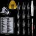 Kalolary 120PCS Gel Nail Dual Forms Set | Nail Art Stickers, Brush, File & Clips | Acrylic Nails Extension Kit - Buy Online on SooperMarket.com