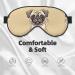 Funny Cartoon Pug Puppy Eye Mask - Soft & Breathable Sleep Patch for Travel & Relaxation - Buy Online on SooperMarket.com