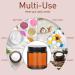 Yishik 4 oz Amber Glass Round Jars with Black Lids 6 Pack Empty Cosmetic Jars Face Cream Storage Containers for Powder Lotion Beauty Products Travel Favors Amber-4oz - Buy Online on SooperMarket.com