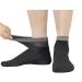 Yomandamor Bamboo Diabetic Socks for Mens Lightweight Seamless Ankle Socks Size 10-13 6 Pairs 10-13 Black