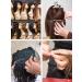 Weaving Needle and Threads Set with Stainless Steel Needles and Scissors for Hand Sewing Hair Extensions and Lace Wig DIY - 3 Rolls Black Thread - Buy Online on SooperMarket.com