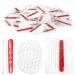 100 Pieces Hotel Vanity Kit Individually Wrapped Hotel Amenities Disposable Travel Size Hotel Hospitality Supplies  Each Includes 2 Cotton Pads 4 Cotton Swabs Nail File for Motels Makeup Toiletries