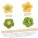 EXCEART 50 Pcs Hairpin Accessories Bow Phone Case Knitted Flowers Patches Puff Flower Diy Charm Child Plaque - Buy Online on SooperMarket.com