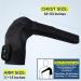 AFDEAL Cordless Heated Shoulder Brace with Vibration and 3 Temperature Settings - Black - Buy Online on SooperMarket.com