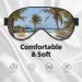 Beach Palm Tree Chairs Eye Mask | Soft Travel Eye Patch for Women | Relaxation & Breathable Sleep Mask - Buy Online on SooperMarket.com