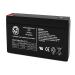 AJC Battery Compatible with Emergi-Lite M2 6M2 6V 7Ah Emergency Light Battery