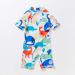 BONVERANO Baby Boys Swimsuit | UPF 50+ Sun Protection | 6-9 Months | White Dinosaur - Buy Online on SooperMarket.com