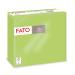 Fato disposable paper napkinds softness and softness pack with 40 napkins size 38x38 folded in 4 2-layer color apple green 100% pure cellulose paper FSC certified