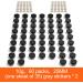 Newan 60 Pieces Transparent Jars with Screw Caps - Ideal for Makeup Creams Lotions - 10G 10ml Empty Can with Stickers - Black Mini Crowds - Buy Online on SooperMarket.com