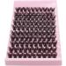 Selawasty 100 Lash Clusters - DIY Eyelash Extensions D Curl Mega Volume Individual Lashes - Wispy Cluster Extensions for Home - S7-D-12-16MIX - Buy Online on SooperMarket.com