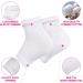 XAENA 3P Moisturizing Gel Heel Socks | Cracked Heel Repair Socks for Women | Toeless Gel Socks (White) - Shop Now! - Buy Online on SooperMarket.com