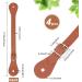 GORGECRAFT 4Pcs Leather Spur Straps Adjustable Boot Strap Western Man Woman Single Ply Leather Horizons Spur Straps with Zinc Alloy Clasp for Equestrian Supplies Thigh High Boots Chocolate - Buy Online on SooperMarket.com