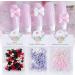 50pcs Mixed Color Resin Nail Embellishments Create Unique Designs Flat Back 3D Nails Art Decoration For Women Accessories For Nails - Buy Online on SooperMarket.com