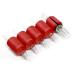 BEZTAT 25mm Ultra Premium Clear Disposable Tubes - 20 Pack with Red Soft Silicone Grip, 1 Inch Round Tip (5RT) - Buy Online on SooperMarket.com