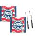 Mega Marshmallow & 2 Extendable Roasting Forks - Giant Extra Tasty Extra Fluffy Extra Large Fat Free Smores Roasting Mega Marshmallow - American Brand 1.1kg