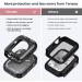 Tensea 2-in-1 Waterproof Apple Watch Screen Protector Case - Series 8/7, 45mm - Matte Black - Buy Online on SooperMarket.com