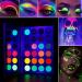 DE'LANCI Neon Eyeshadow Palette - Glow in the Dark, Blacklight UV Makeup, Matte & Glitter Shadows for Halloween - Buy Online on SooperMarket.com