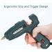 Hot Glue Gun Kit with 20 PCS Glue Sticks | Dual Temp 60/100W Hot Glue Gun for DIY Projects | Ideal for Home and Office Quick Repairs | Dark Green - Buy Online on SooperMarket.com