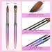 Saviland Acrylic Nail Brush Set - 4 Pcs Multicolored Acrylic & Gel Brushes (Size 10/12/14/16) for Nail Art - Perfect Gift for Women - Buy Online on SooperMarket.com