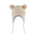 LANGZHEN Toddler Kids Infant Winter Hat Earflap Knit Warm Cap Fleece Lined Beanie for Baby Boys Girls 6-12 Months Classic -Khaki