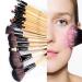Cadrim 24pcs Professional Makeup Brush Set - Natural Hair Synthetic, Wood Handle - Foundation, Powder, Blush, Eyeshadow, Concealers - Yellow - Buy Online on SooperMarket.com