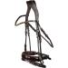 Buy HORZE Horse Bridle Clermont - Anatomical Bridle for Warmblood & Thoroughbred in Extra Warmblood Dark Brown (XF) - Buy Online on SooperMarket.com