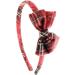 Mytoptrendz Thin Alice Band Headband Red Tartan Hairband With Small Little Cute Bow Girls Hair Accessories - Buy Online on SooperMarket.com