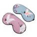 NOLITOY 2pcs Printed Sleep Mask Hot Cold Eye Patch Eyeshade Sleeping Mask Eye Patches Eye Shading Blindfolds Night Eye Blackout Eye Masks for Naps Travel Silk Adjustable Goggles