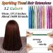 12 Colors Hair Lametta - 1800 Strands Glitter Hair Extensions for Women & Girls - 100cm Tinsel Highlights - Buy Online on SooperMarket.com