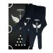 ANIMSWORD 2 Piece/Set Breathable and Comfortable Billiard Pool Gloves Fits on Left Hand for Snooker Cue Sport Glove. Large black