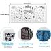 OUBFUUY Moon & Star Nail Stamp Plates Nails Art Stamping Plates Constellation Theme Nail plate Template Image Plates - Buy Online on SooperMarket.com