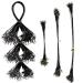 Giak steel front stainless steel leaders with a carabiner hook and stainless steel vertebrae 72 PCs 15/20/25 cm Each 24PCs for predatory fish hidden main line