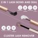 Lash Extension Kit 72 Cluster Individual Natural Lashes with Bond & Seal, Tweezers, Glue Remover | Easy DIY at Home 10-16mm C/D Curl - OP01 - Buy Online on SooperMarket.com