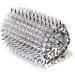 Jerler Sew Stitch Spikes for Arts & Crafts Decoration - Mesh Rivets Studs Beads Cone Spikes for Jackets, Clothing, Shoes - 1 Yard, Silver - Buy Online on SooperMarket.com