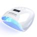 Melodysusie UV LED Nail Lamp True 54W Professional Nail Dryer for Gel Nail Polish Curing Lamp with 3 Timer Setting, Automatic Sensor, LCD Display, Detachable Tray Nail Art Tools Accessories 54.0 Watts