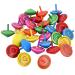 Xzeemo 30 pieces Colorful roundabout for children wooden gyro wooden circle of wood wooden toy wooden wooden clamps gyro toys for children gift co-bang children's birthday