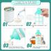Milk Powder Dispenser Pots - Formula & Snack Storage Container for Travel - BPA Free (Green) - Buy Online on SooperMarket.com