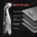 BEZOX Angled Head Nail Clippers for Seniors - Premium Steel Toenail Clipper for Thick Nails - Ergonomic Cutter Trimmer with Catcher - Men and Women - Silver - Buy Online on SooperMarket.com