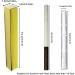 ANZKA 50 Pcs Golden Scale Nail Oil & Eyeliner Twist Pen Boxes - 5.7x0.63 Inch - Buy Online on SooperMarket.com